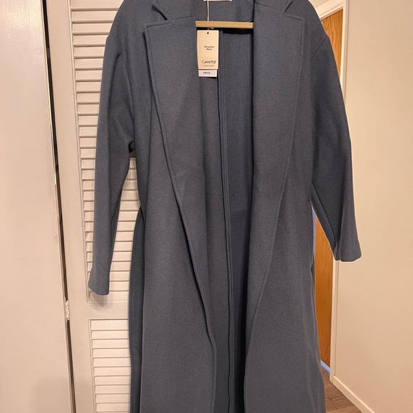 Mango wool coat- light blue - Picture 8 of 10